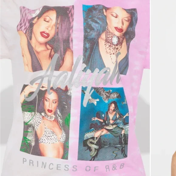 Fashion Nova Pink and White Graphic Tee - Picture 3 of 5